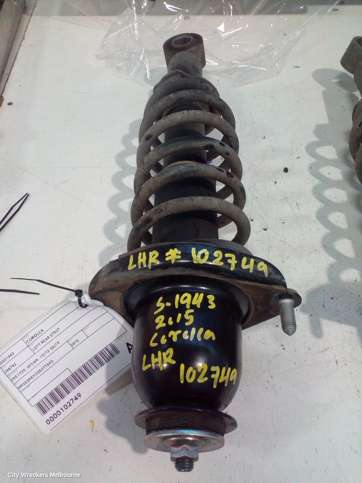 TOYOTA COROLLA LEFT REAR STRUT, ZRE172R, SEDAN, 12/2013 - 06/2019 - Image 2
