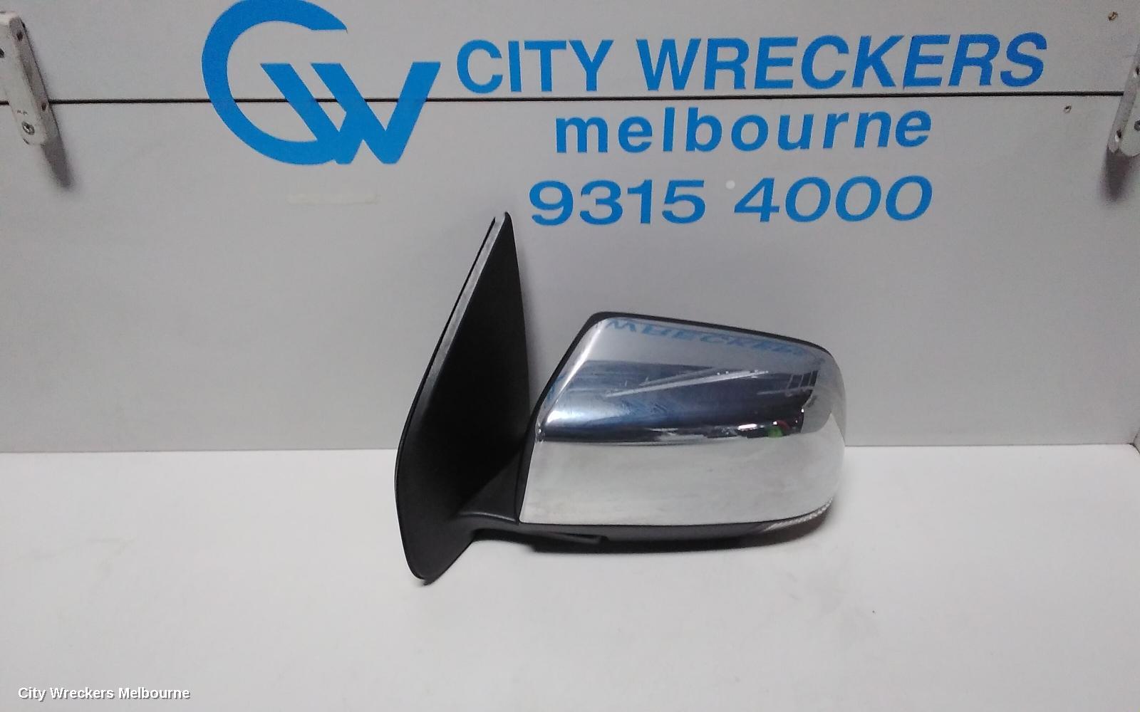 HOLDEN COLORADO LEFT DOOR MIRROR, RG, MANUAL FOLDING TYPE, CHROME, 01/2012 - 12/2020 - Image 3