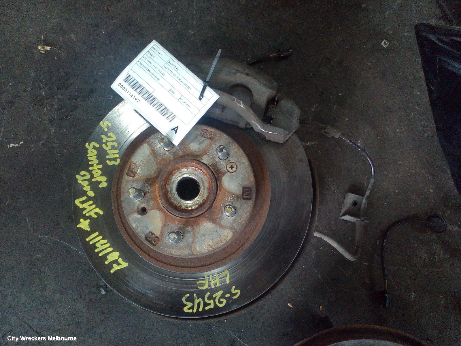 HYUNDAI SANTA FE LEFT FRONT HUB ASSEMBLY, ABS TYPE, 11/2000 - 04/2006 - Image 2