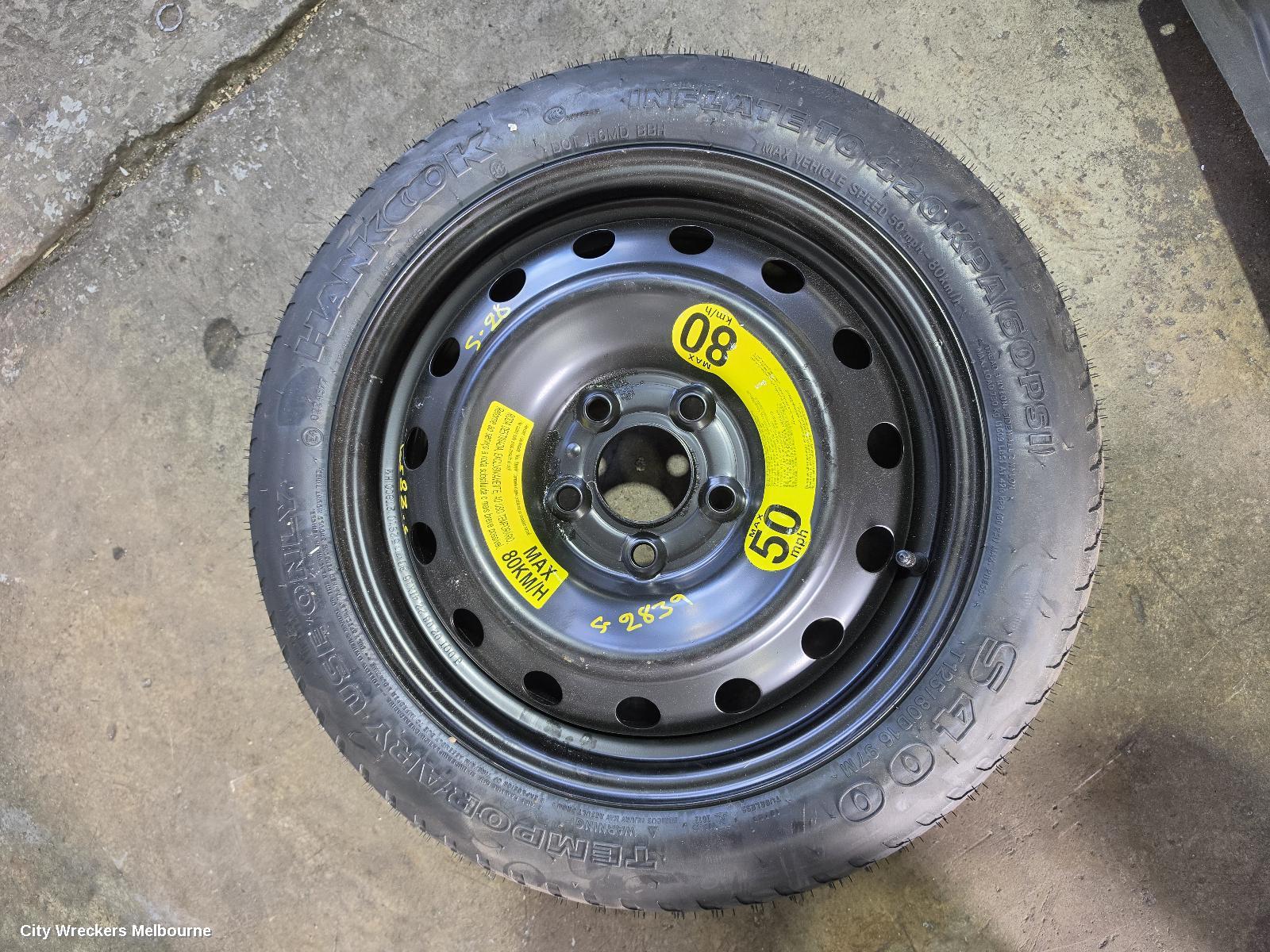 HYUNDAI I30 WHEEL STANDARD/STEEL, SPACE SAVER SPARE, CN7, SEDAN (S.KOREA VIN KMHL), N LINE/N LINE PREMIUM, 08/2020 ONWARDS - Image 3
