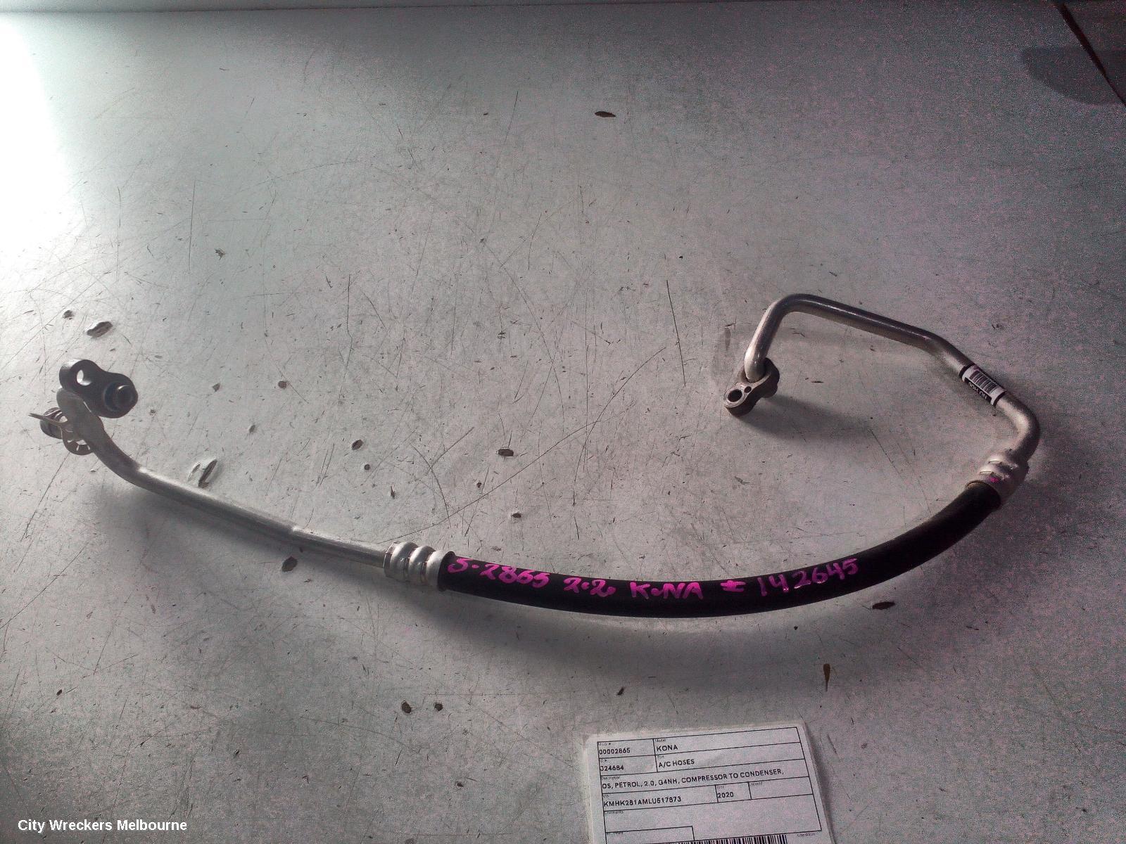 HYUNDAI KONA A/C HOSES, OS, PETROL, 2.0, G4NH, COMPRESSOR TO CONDENSER, 09/2017 - 10/2020 - Image 1