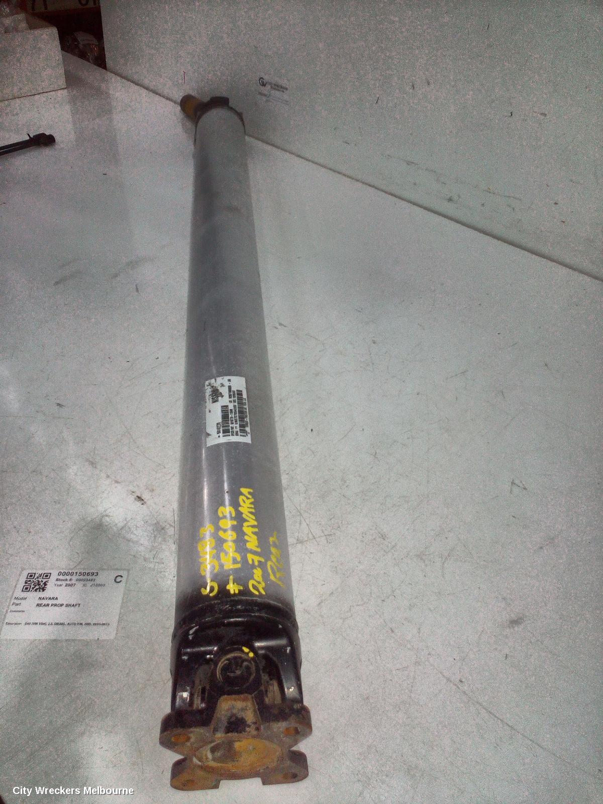NISSAN NAVARA REAR DRIVE SHAFT, D40 (VIN VSK), 2.5, DIESEL, AUTO T/M, 4WD, 09/2005 - 08/2015 - Image 2