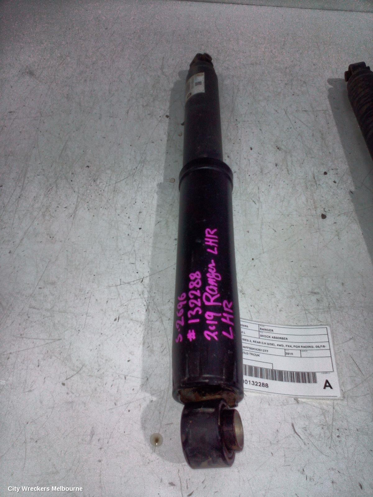 FORD RANGER SHOCK ABSORBER, PX SERIES 1-3, REAR (PAIR), 4WD, 06/2011 - 04/2022 - Image 1