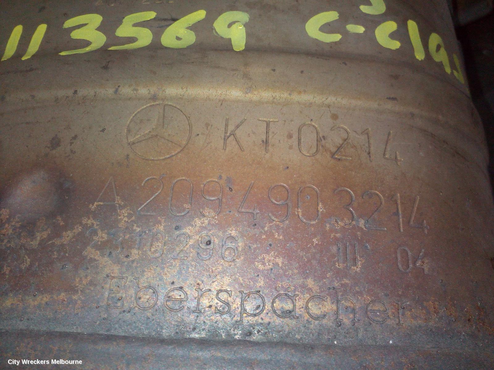 MERCEDES C CLASS CATALYTIC CONVERTER, UNDER CAR-CAT TYPE, 1.8, PETROL, 271.946 ENGINE, W203/CL203, 10/2002 - 06/2007 - Image 3