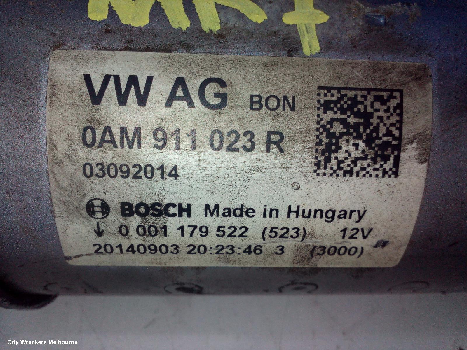 VOLKSWAGEN GOLF STARTER, PETROL, 1.4, AUTO T/M, BOSCH, GEN 7, 03/2013 - 08/2020 - Image 3