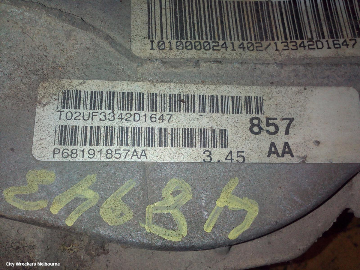 JEEP GRANDCHEROKEE DIFFERENTIAL CENTRE, FRONT, 3.0, DIESEL, WK, 3.44/3.45 RATIO, 10/2010 ONWARDS - Image 1