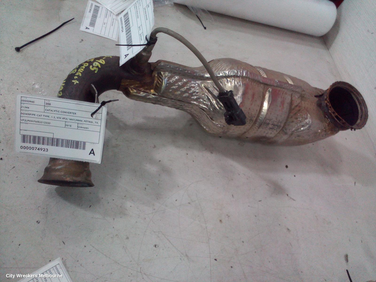 PEUGEOT 308 CATALYTIC CONVERTER, DOWNPIPE-CAT TYPE, 1.2, VIN VF3L*HNY/HNW, PETROL, T9, 10/2014 ONWARDS - Image 3