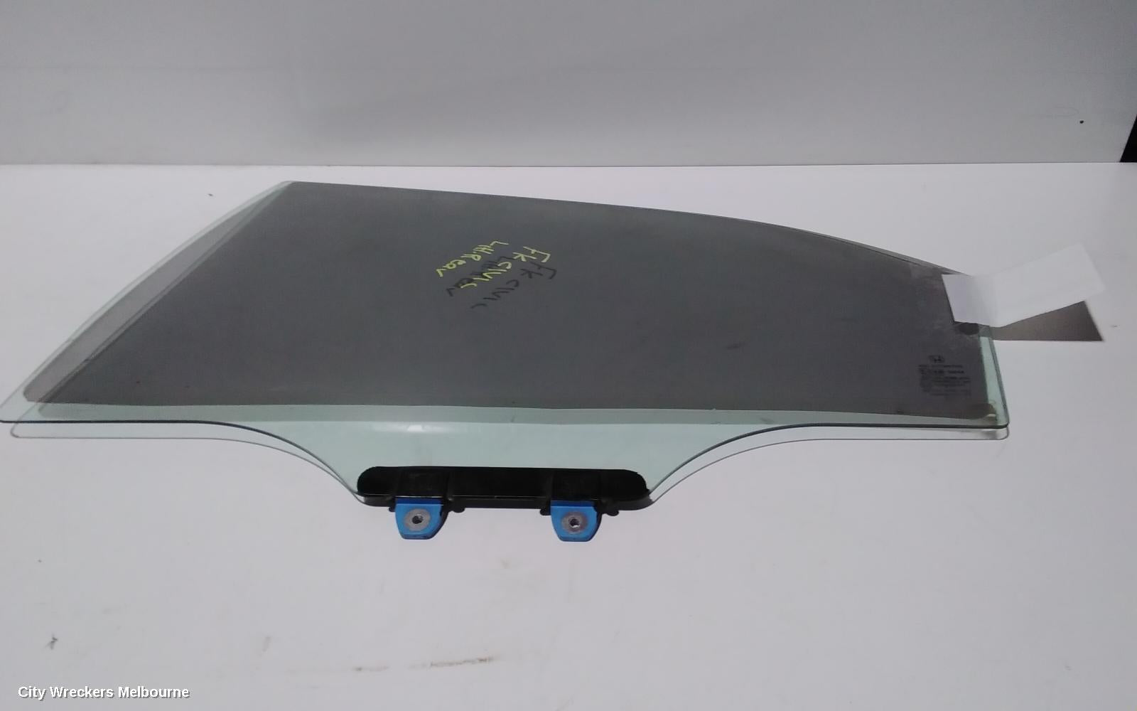 HONDA CIVIC LEFT REAR DOOR WINDOW, 9TH GEN, HATCH, 02/2012 - 04/2016 - Image 1