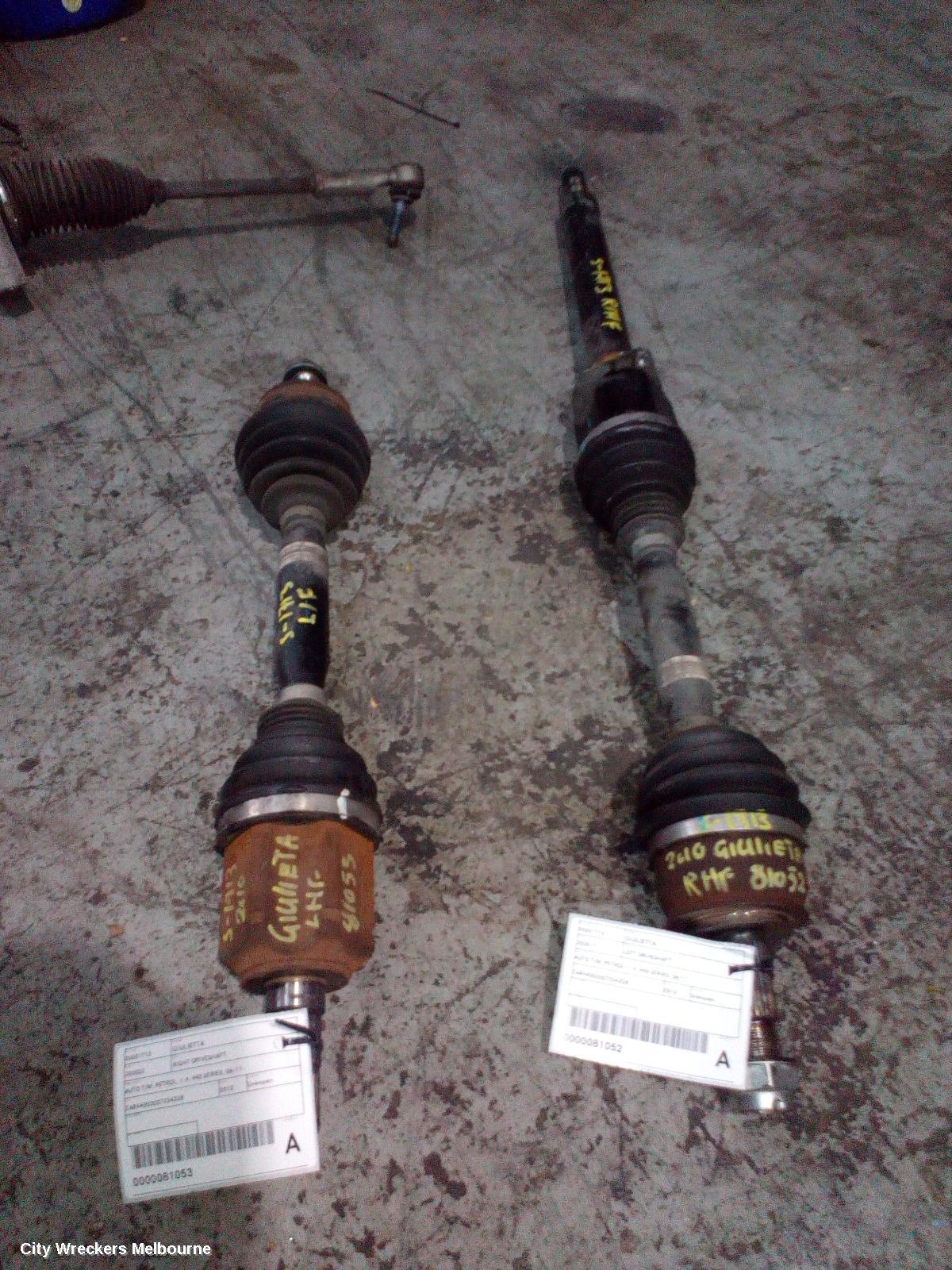 ALFA ROMEO GIULIETTA LEFT DRIVESHAFT, AUTO T/M, PETROL, 1.4, 940 SERIES, 06/2011 ONWARDS - Image 2