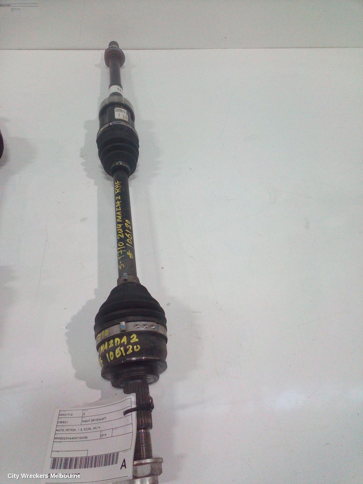 MAZDA 2 RIGHT DRIVESHAFT, AUTO, PETROL, 1.5, DJ/DL, 09/2014 ONWARDS - Image 3