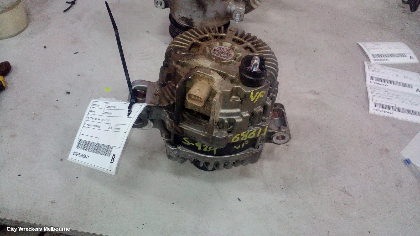 HOLDEN COMMODORE ALTERNATOR, 3.6, LFX/LWR, VF, 05/2013 - 12/2017 - Image 2