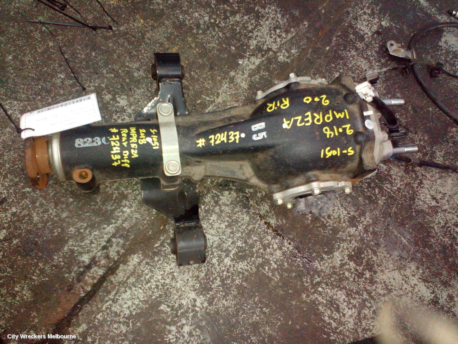 SUBARU IMPREZA DIFFERENTIAL CENTRE, REAR, G5, 3.7 RATIO, 11/2016 ONWARDS - Image 2