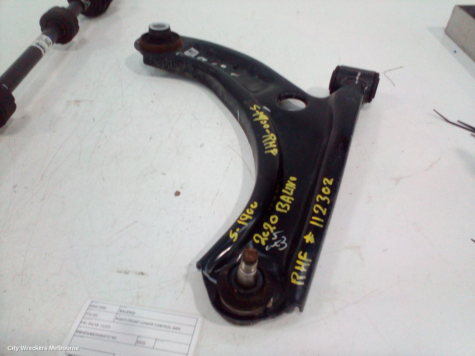 SUZUKI BALENO RIGHT FRONT LOWER CONTROL ARM, EW, 04/2016 - 12/2022 - Image 1