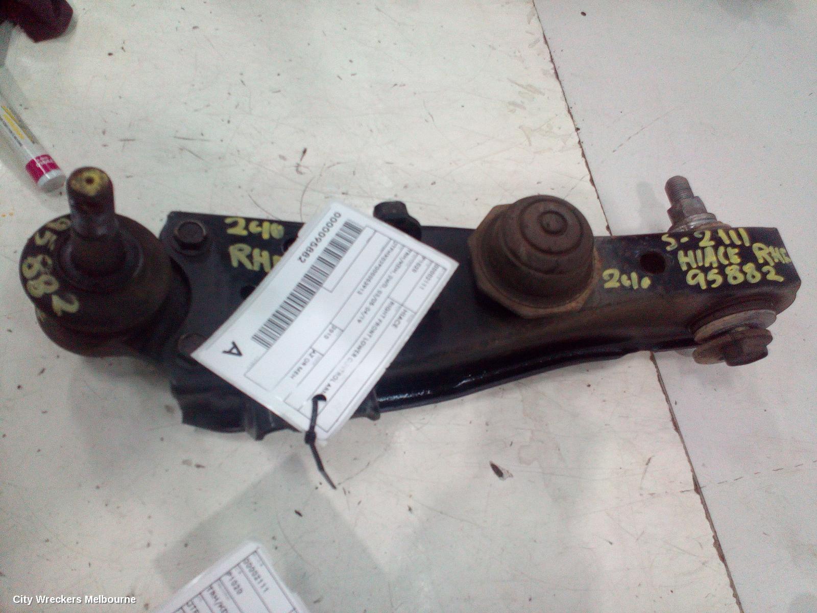 TOYOTA HIACE RIGHT FRONT LOWER CONTROL ARM, TRH/KDH, 2WD, 03/2005 - 04/2019 - Image 1
