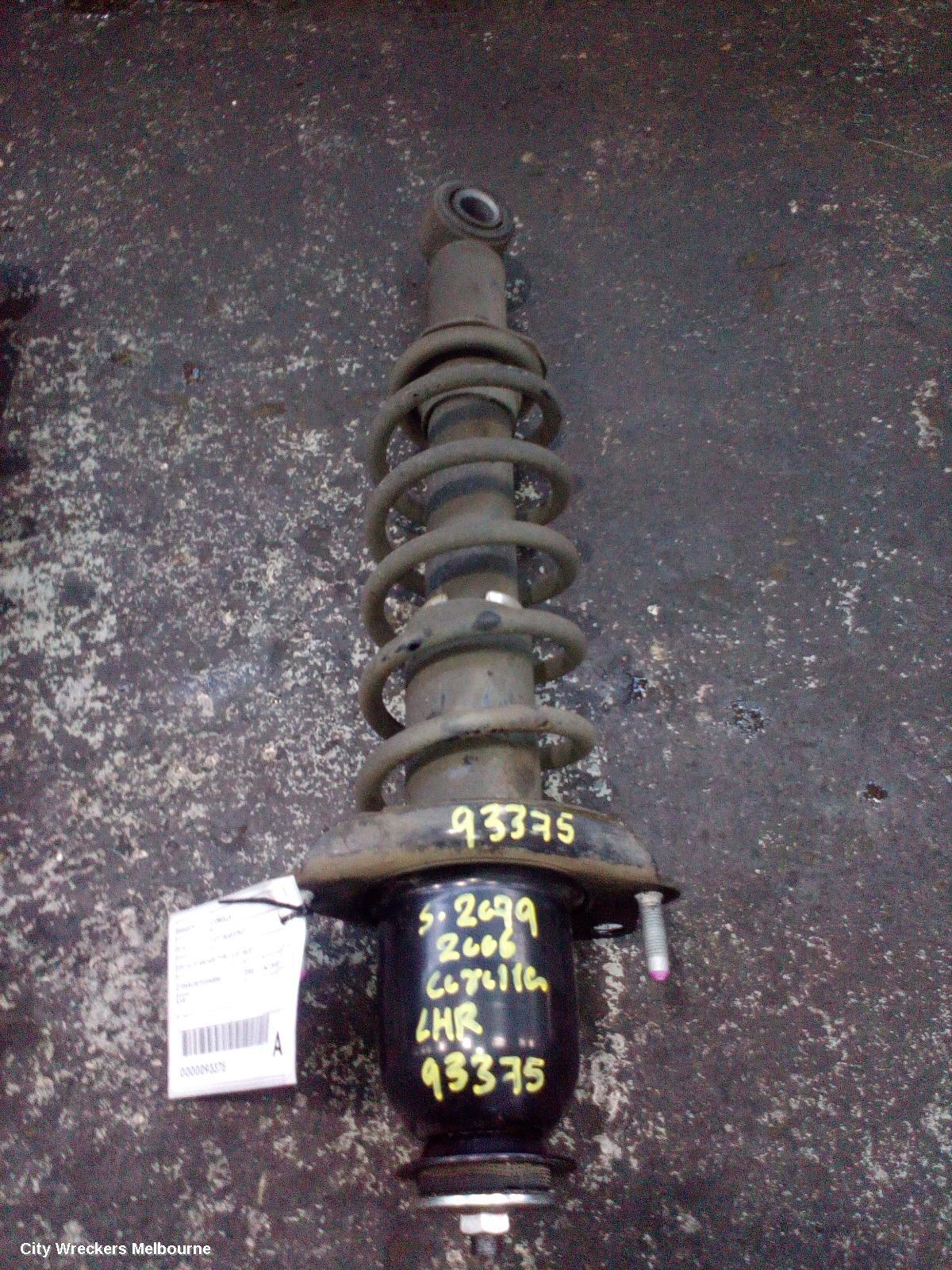 TOYOTA COROLLA LEFT REAR STRUT, ZZE122, STANDARD TYPE, 12/2001 - 06/2007 - Image 2