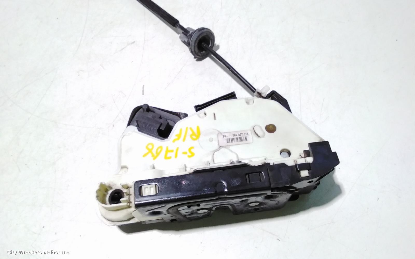 VOLKSWAGEN GOLF DOOR/BOOT/GATE LOCK, RIGHT FRONT DOOR LOCK, GEN 6, HATCH/CABRIO, P/N 5K2837016H, 12/2008 - 01/2016 - Image 2