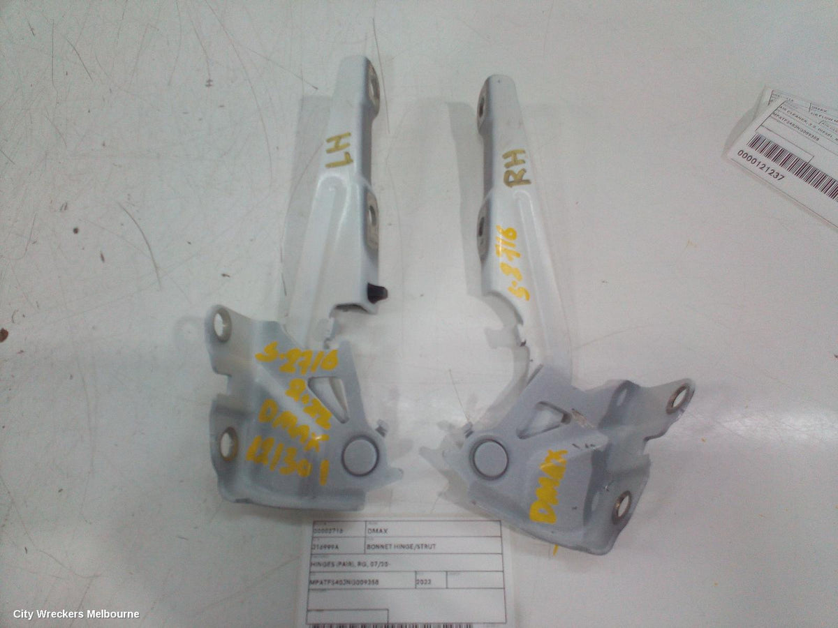 ISUZU DMAX BONNET HINGE/STRUT, HINGES (PAIR), RG, 07/2020 ONWARDS - Image 2