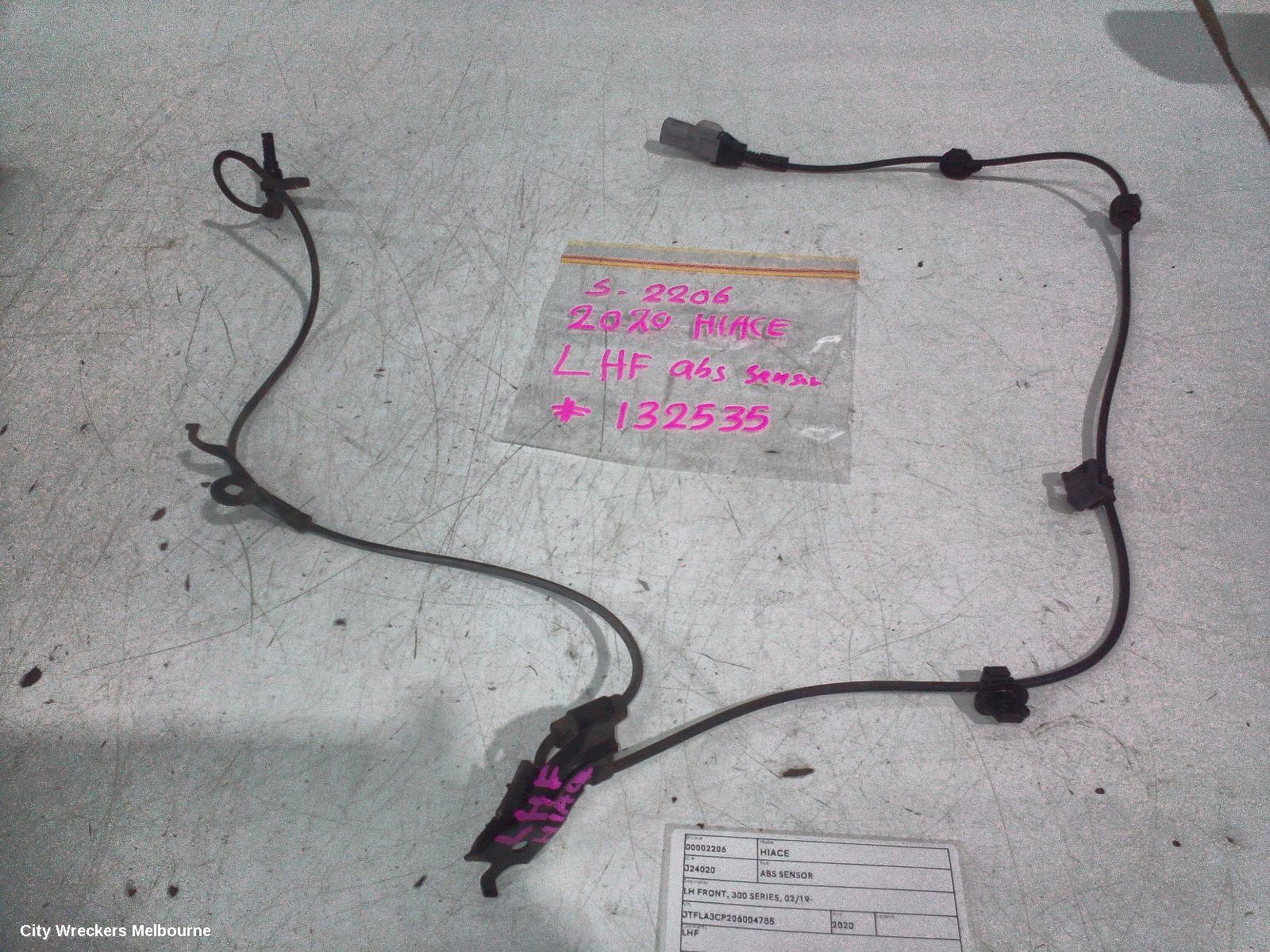 TOYOTA HIACE ABS SENSOR, LH FRONT, 300 SERIES, 02/2019 ONWARDS - Image 1