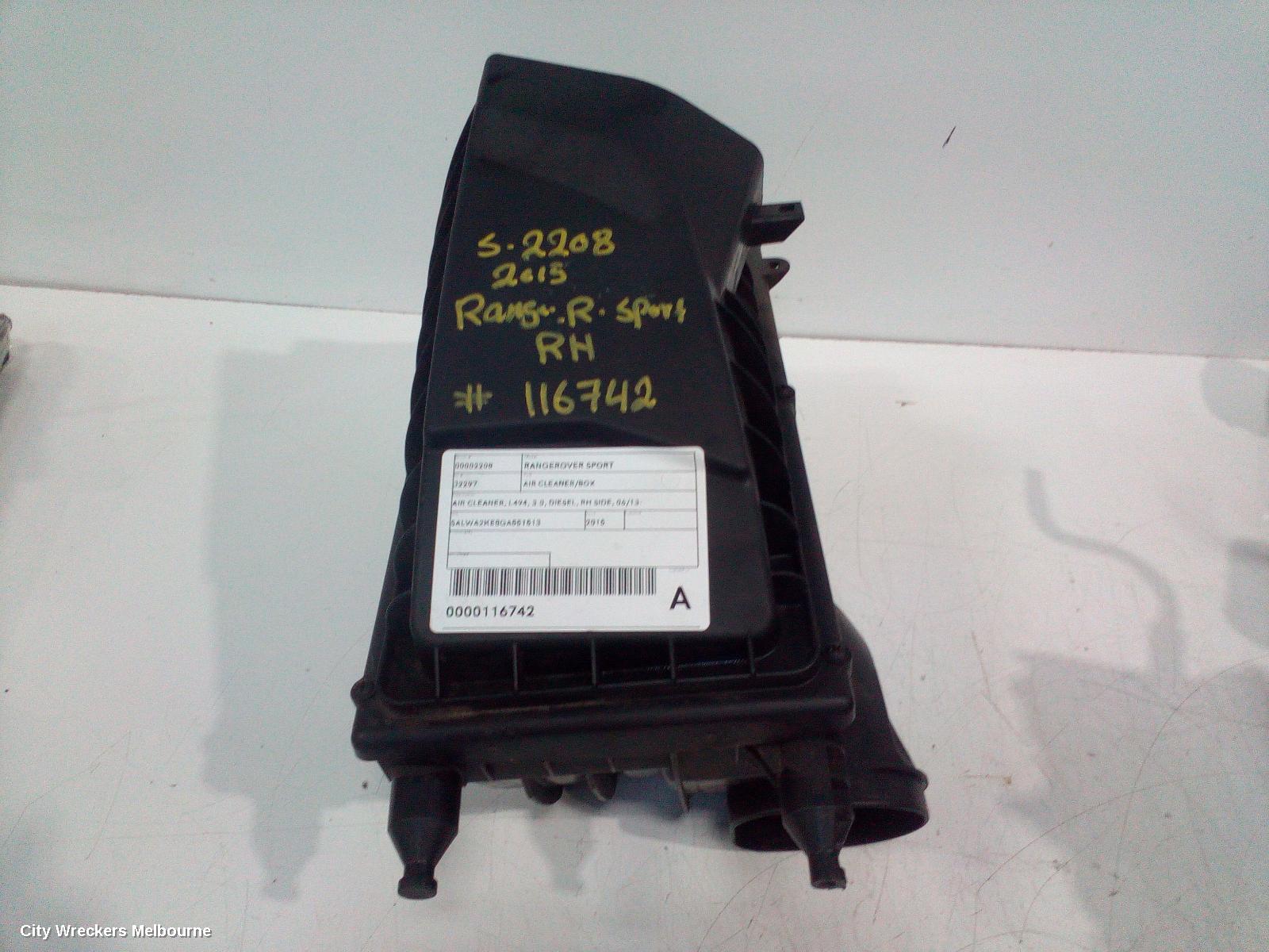 LAND ROVER RANGEROVER SPORT AIR CLEANER/BOX, AIR CLEANER, L494, 3.0, DIESEL, RH SIDE, 06/2013 ONWARDS - Image 2