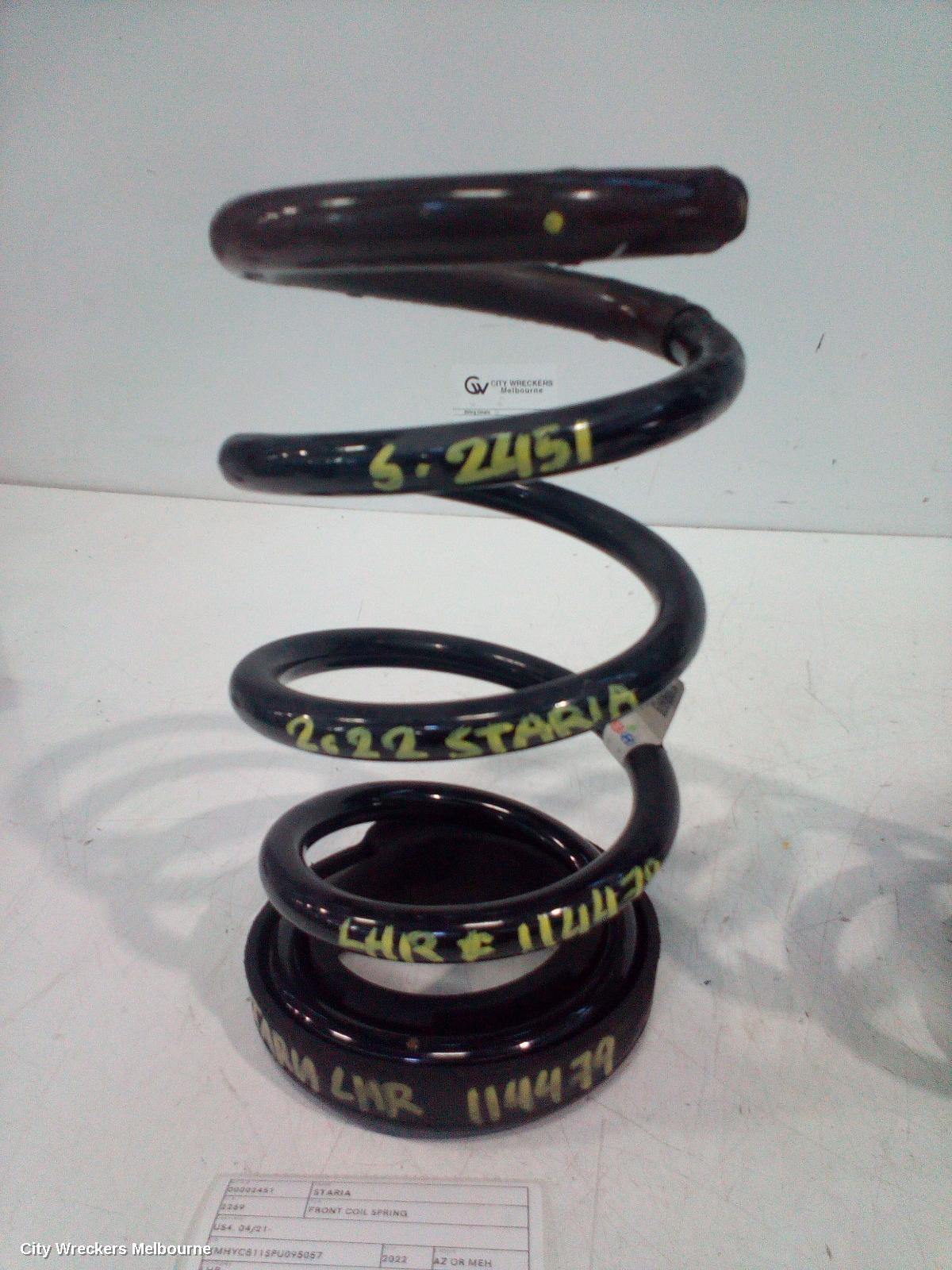 HYUNDAI STARIA FRONT COIL SPRING, US4, 04/2021 ONWARDS - Image 2