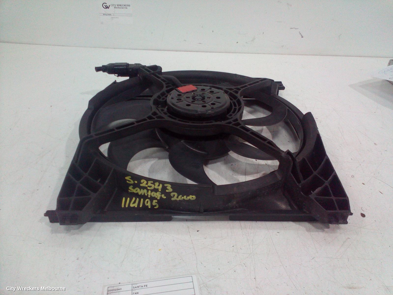 HYUNDAI SANTA FE FAN, RADIATOR FAN, 11/2000 - 05/2006 - Image 2