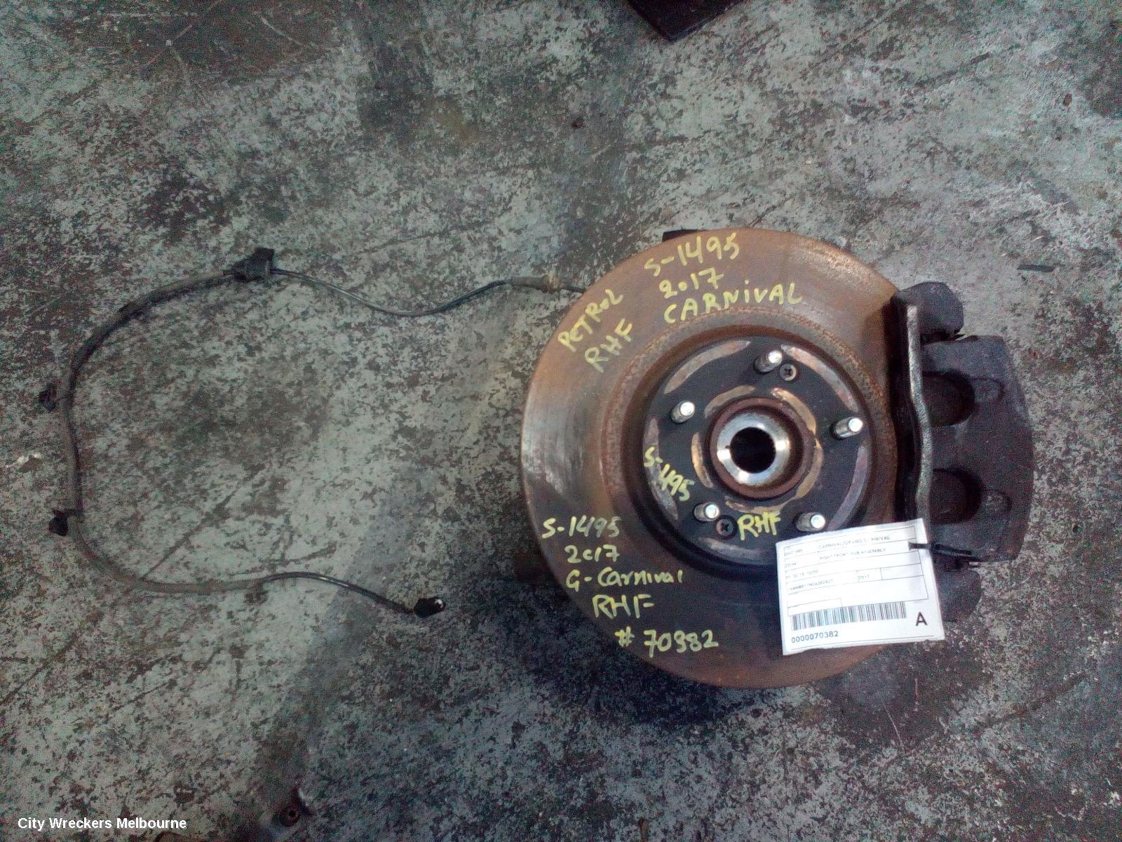 KIA CARNIVAL/GRAND CARNIVAL RIGHT FRONT HUB ASSEMBLY, YP, 02/2015 - 10/2020 - Image 2