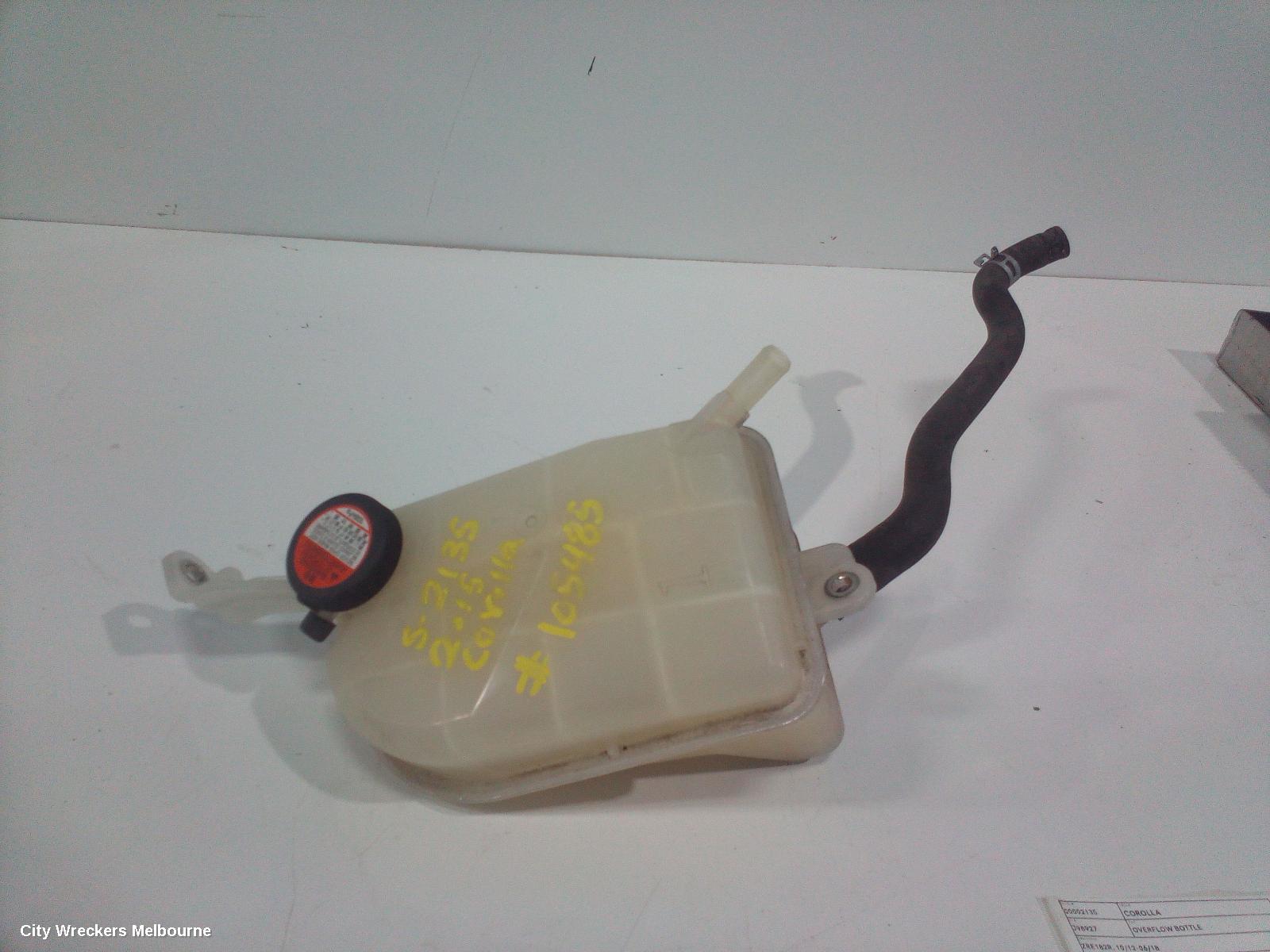 TOYOTA COROLLA OVERFLOW BOTTLE, ZRE182R, 10/2012 - 06/2018 - Image 1