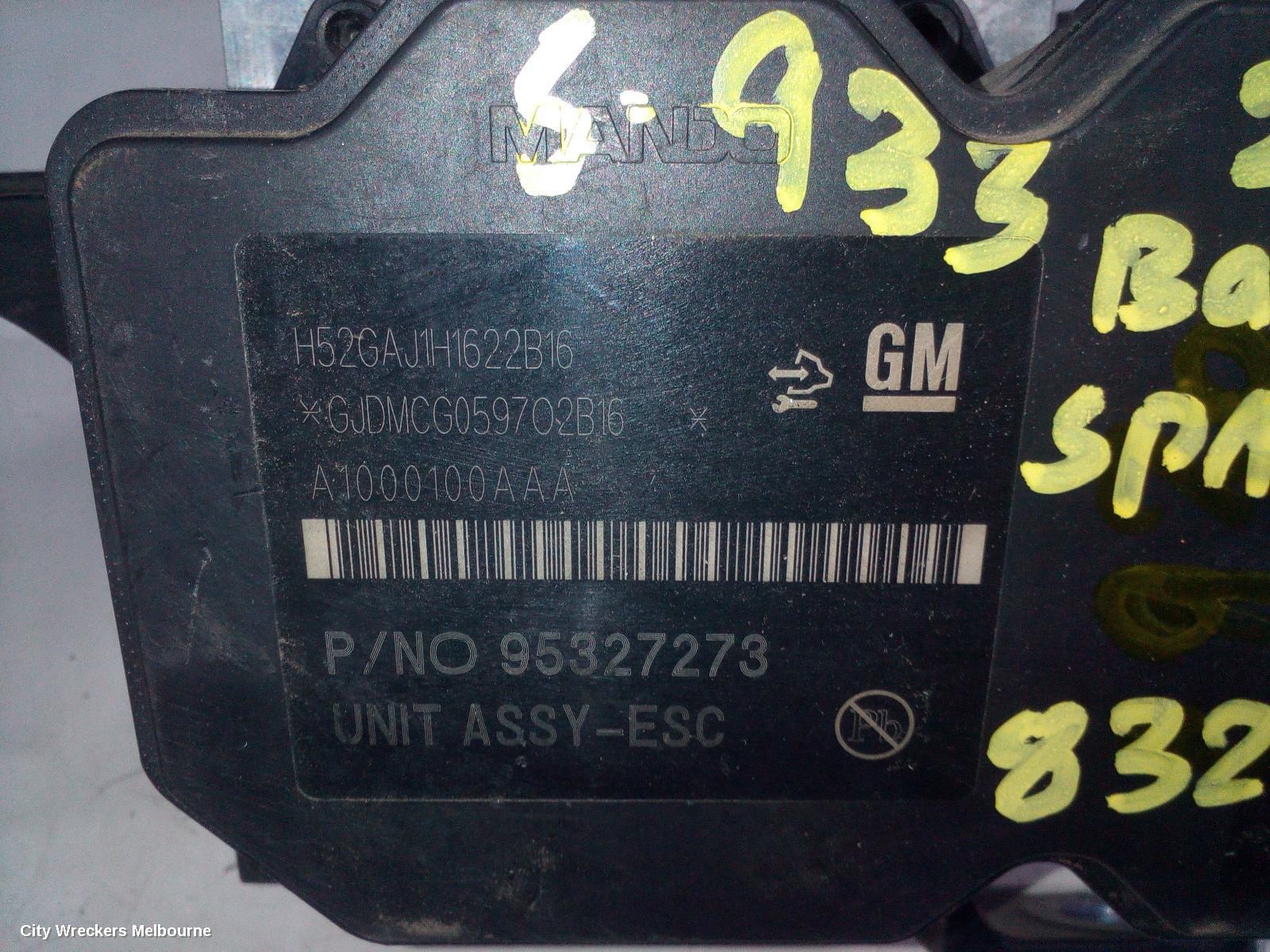 HOLDEN BARINA ABS PUMP/MODULATOR, SPARK, MJ (VIN KL3MF...), 10/2010 - 06/2015 - Image 2