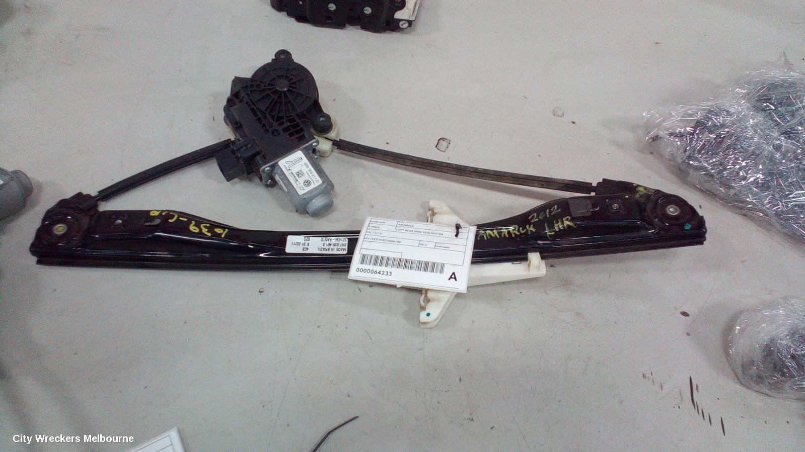 VOLKSWAGEN AMAROK LEFT REAR WND REG/MOTOR, 2H, 12/2010 ONWARDS - Image 3