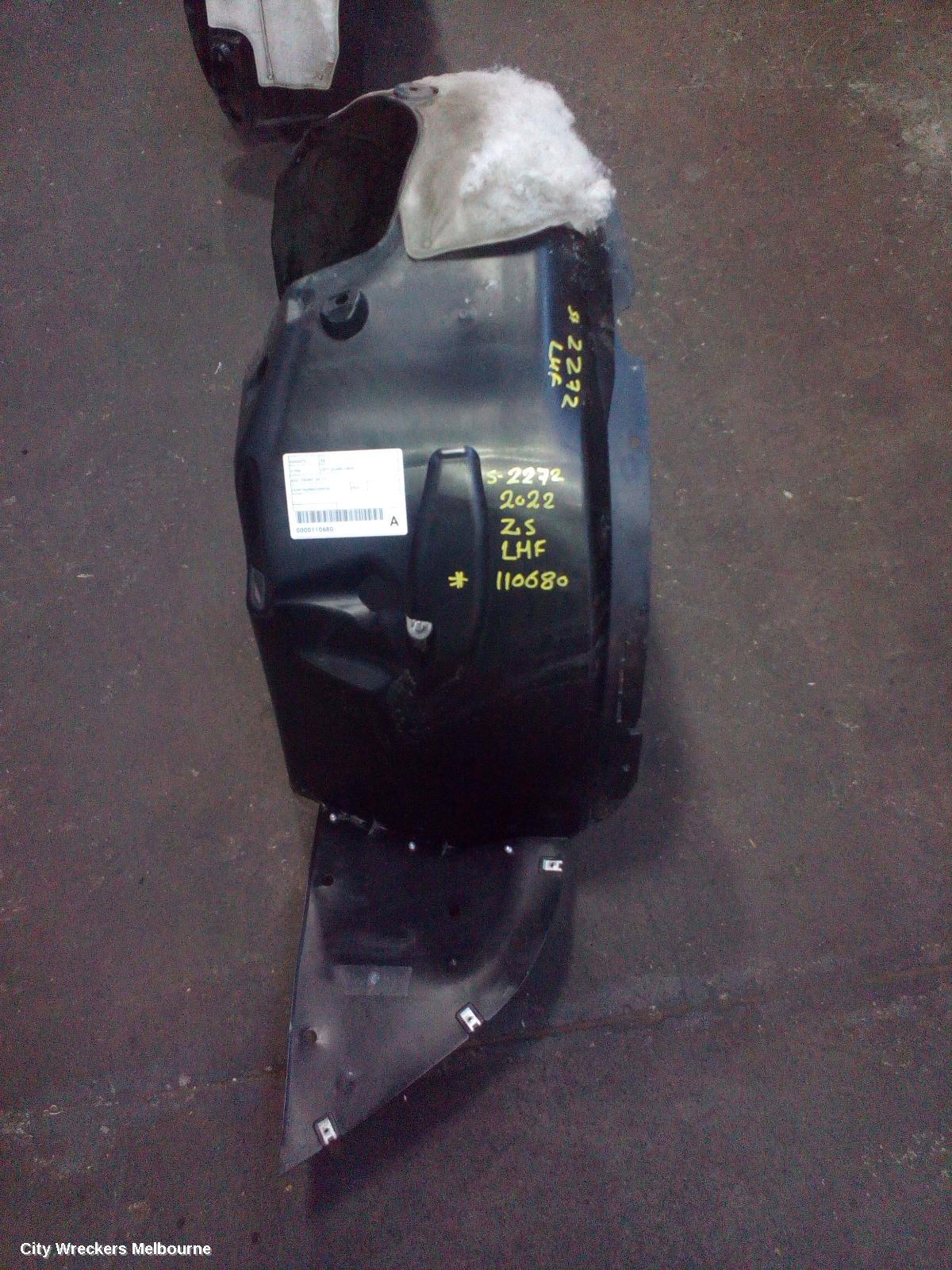 MG ZS LEFT GUARD LINER, AZS1, FRONT, 09/2017 ONWARDS - Image 2