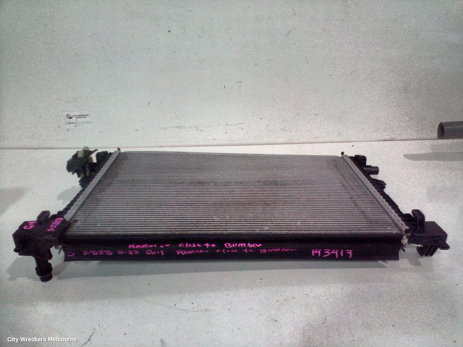 VOLKSWAGEN GOLF RADIATOR, SECONDARY RADIATOR (CLOSEST TO BUMPER), PETROL, 1.4, TURBO, GEN 8, 09/2020 ONWARDS - Image 1