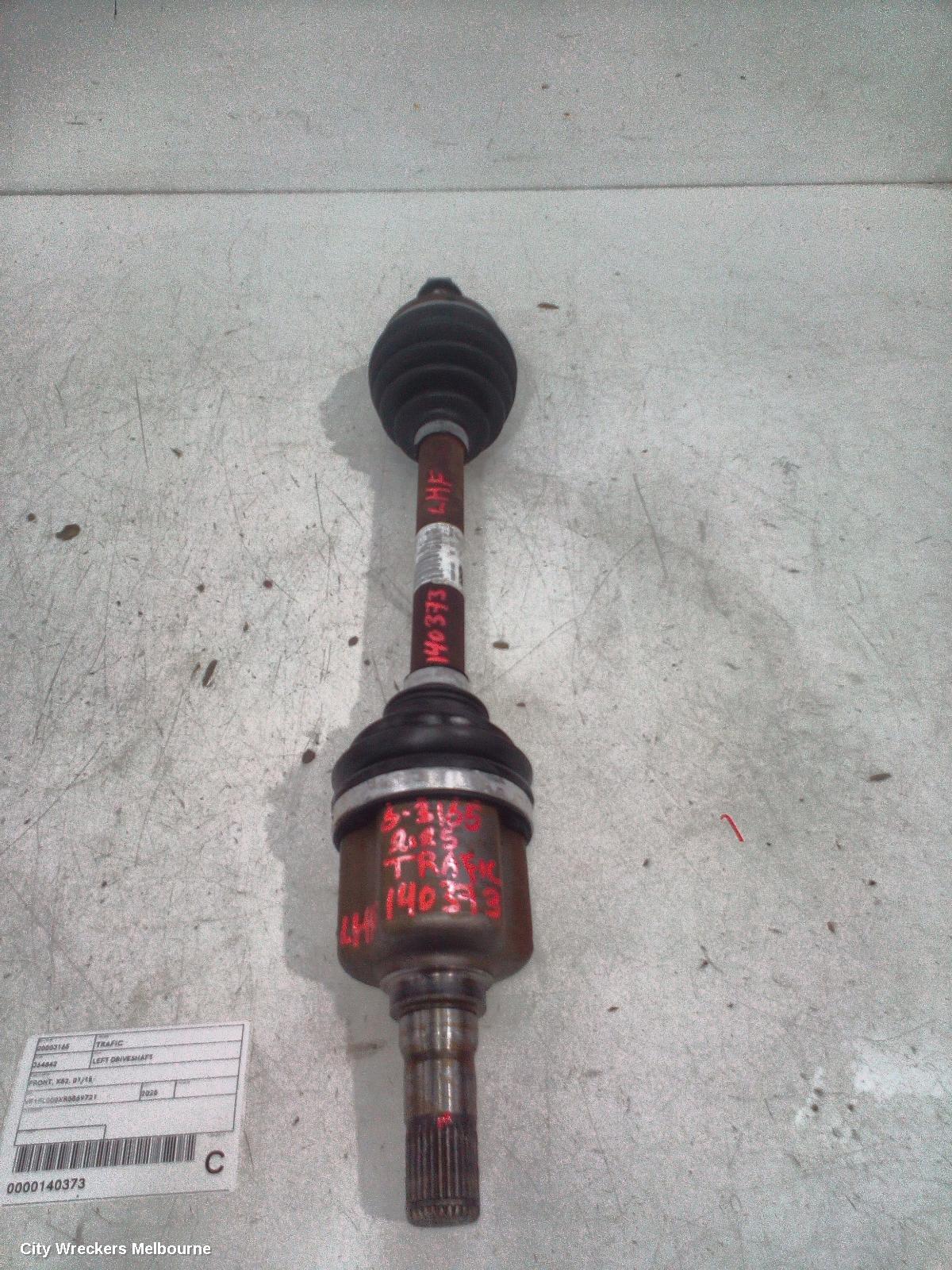 RENAULT TRAFIC LEFT DRIVESHAFT, FRONT, X82, 01/2015 ONWARDS - Image 2