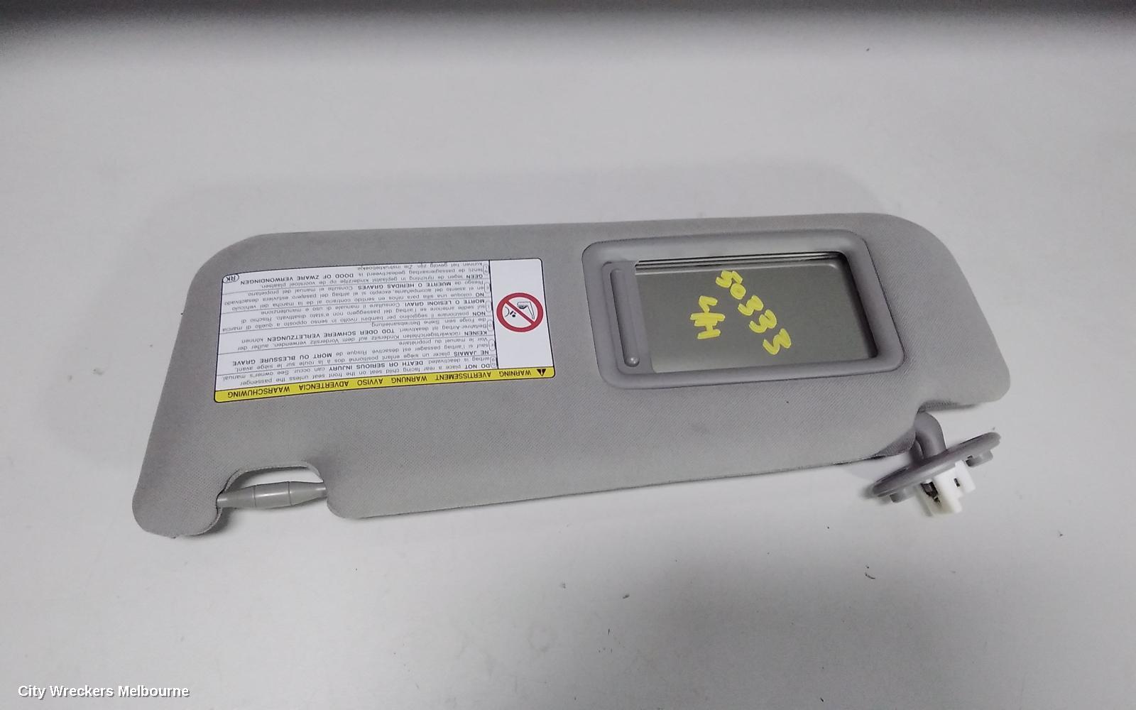 TOYOTA CAMRY SUNVISOR, ASV50/AVV50, LH SIDE, W/ LAMP TYPE, 12/2011 - 10/2017 - Image 1