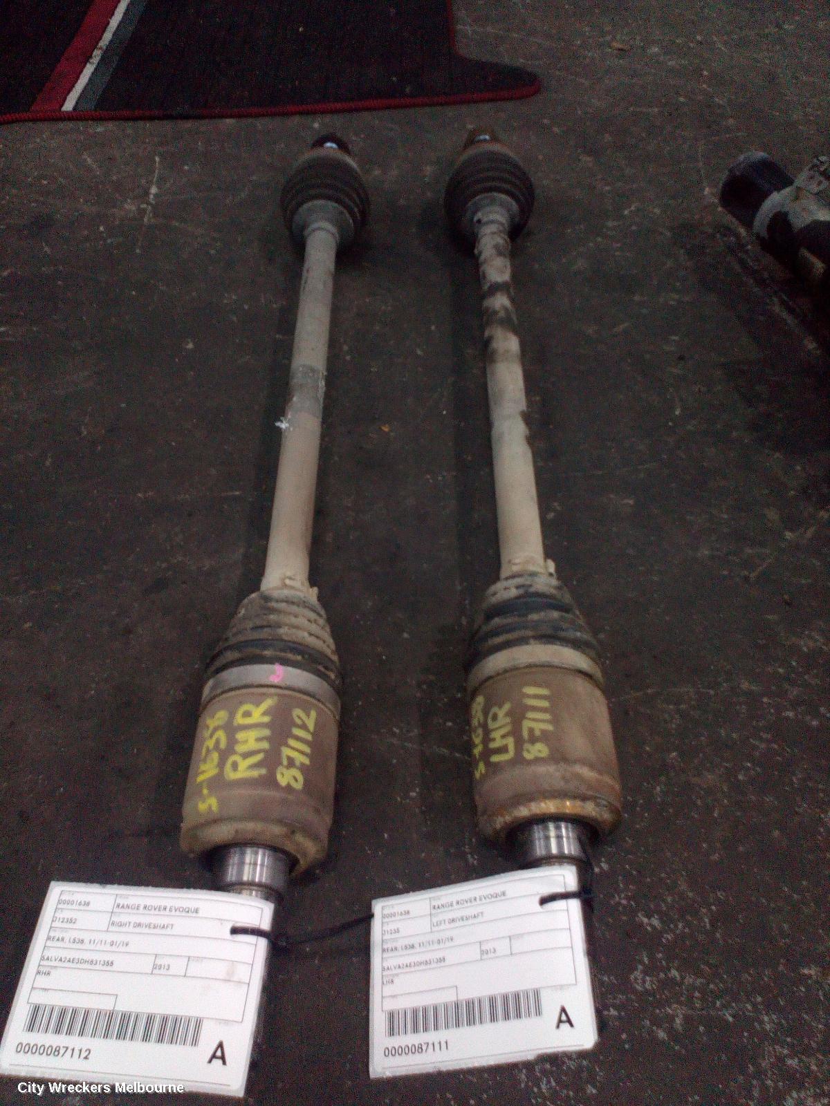 LAND ROVER RANGEROVER EVOQUE RIGHT DRIVESHAFT, REAR, DYNAMIC DRIVELINE, L538, 11/2011 - 01/2019 - Image 2