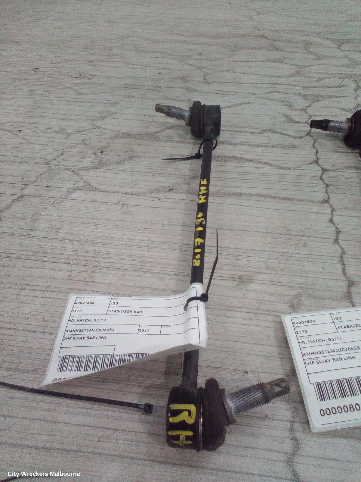 HYUNDAI I30 STABILISER BAR, PD, HATCH, 03/2017 ONWARDS - Image 1
