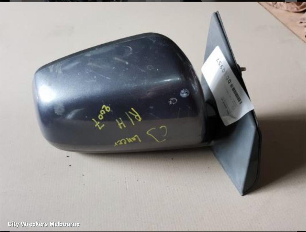 MITSUBISHI LANCER RIGHT DOOR MIRROR, CJ, NON INDICATOR, MANUAL FOLDING TYPE, 07/2007 - 06/2014 - Image 1