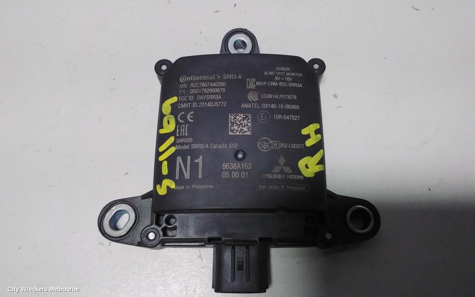 MITSUBISHI ECLIPSE CROSS, GEN 1, 11/2017 ONWARDS, RHR BLIND SPOT MODULE: 76841 - Image 2