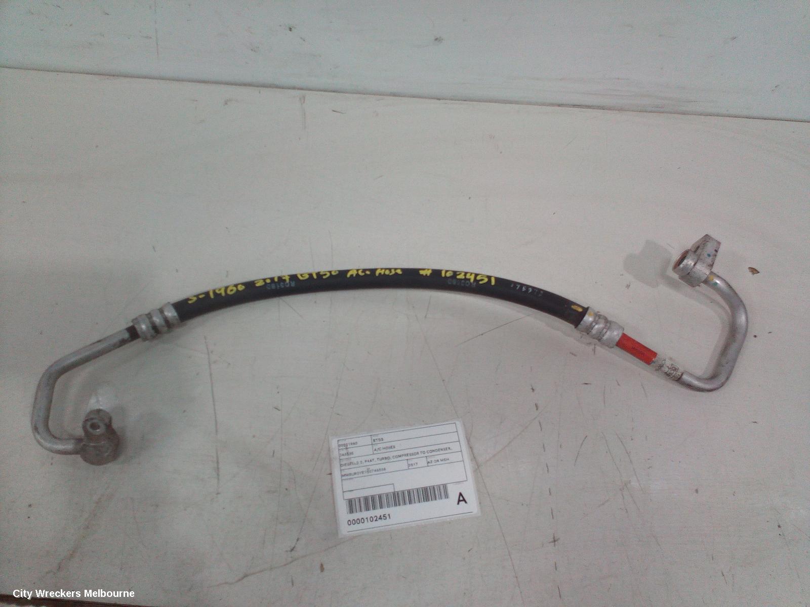 MAZDA BT50 A/C HOSES, DIESEL, 2.2, P4AT, TURBO, COMPRESSOR TO CONDENSER, UP-UR, 10/2011 - 06/2020 - Image 2
