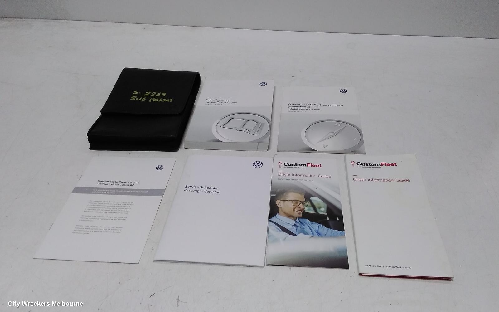 VOLKSWAGEN PASSAT OWNERS HANDBOOK, B8/MK7, 06/2015 - 05/2023 - Image 1