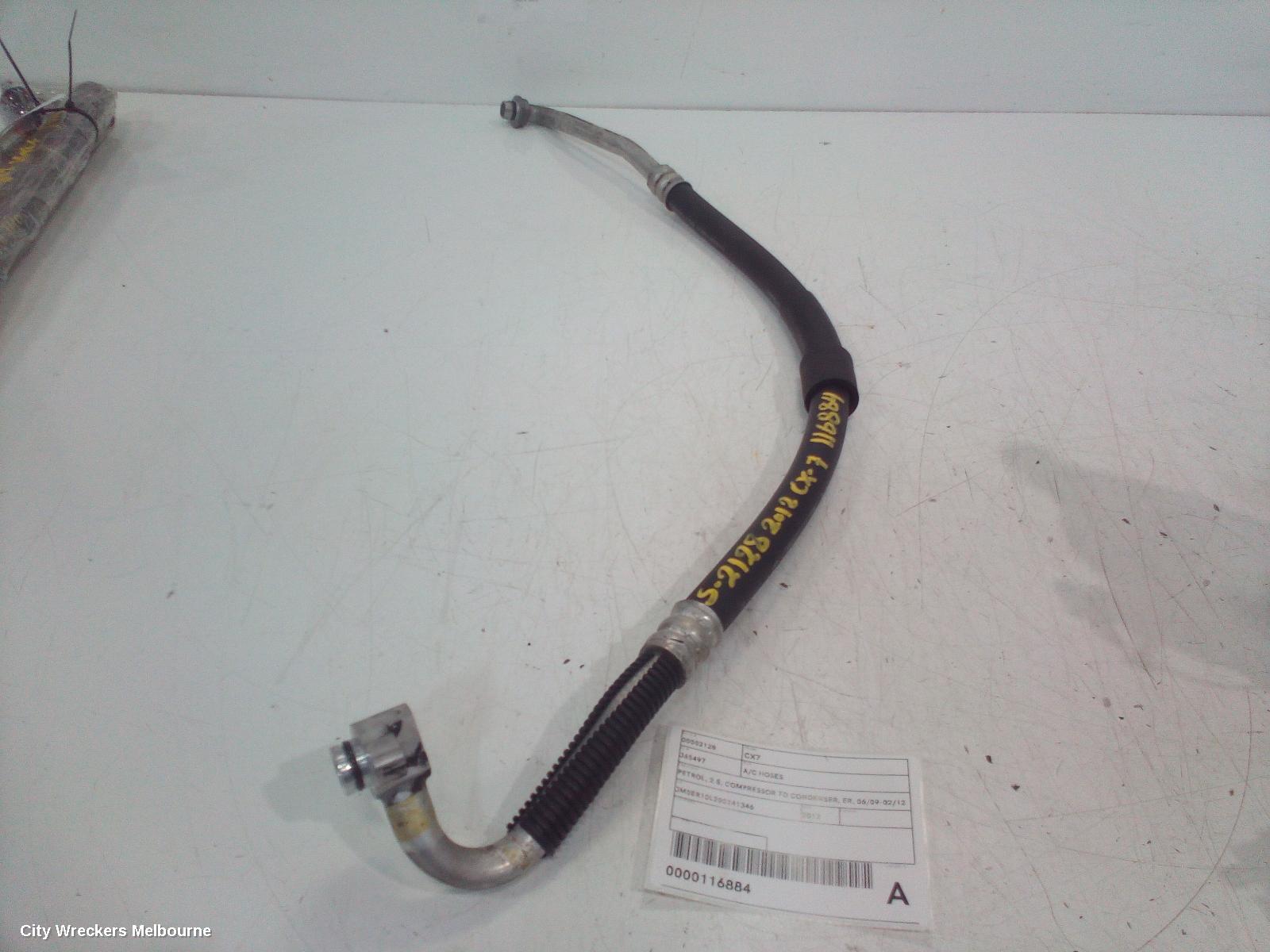 MAZDA CX7 A/C HOSES, PETROL, 2.5, COMPRESSOR TO CONDENSER, ER, 06/2009 - 02/2012 - Image 2