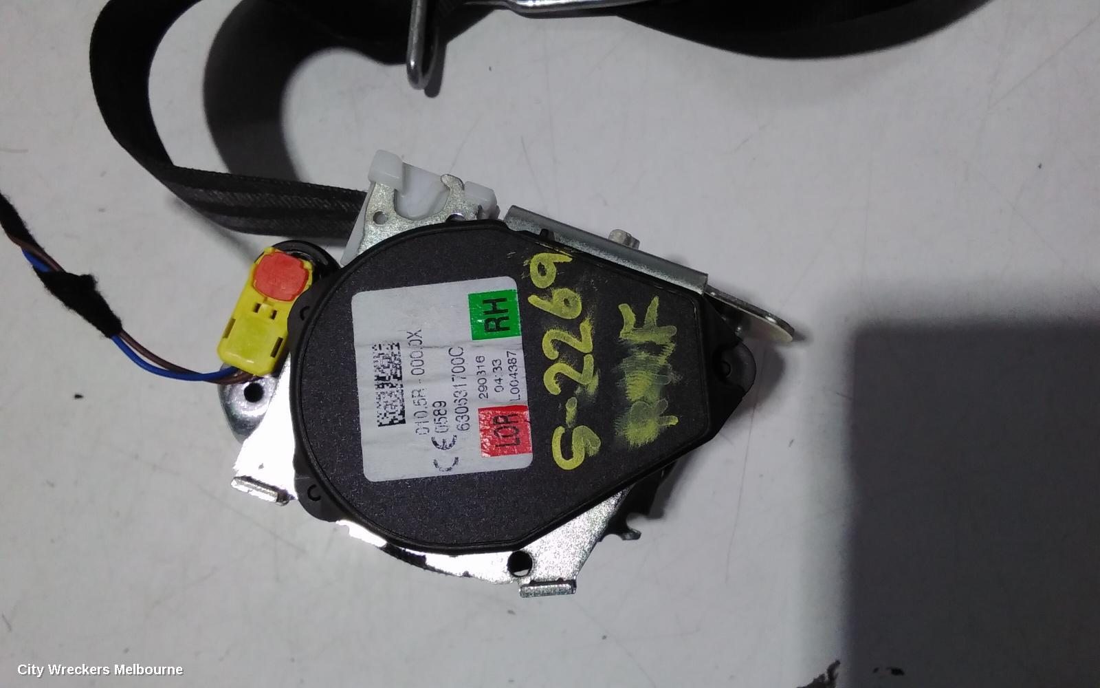 VOLKSWAGEN PASSAT SEATBELT/STALK, B8/MK7, RH FRONT, SEAT BELT ONLY, WAGON, 06/2015 ONWARDS - Image 3