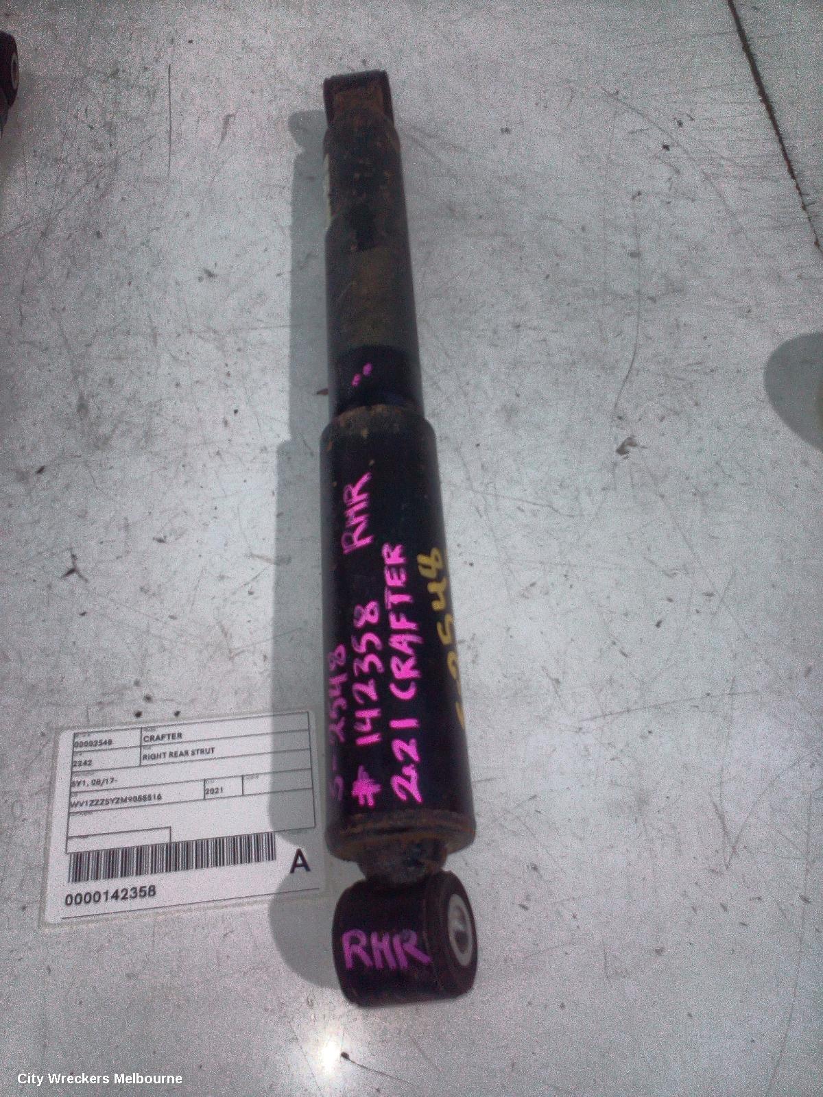 VOLKSWAGEN CRAFTER RIGHT REAR STRUT, SY1, 08/2017 ONWARDS - Image 2