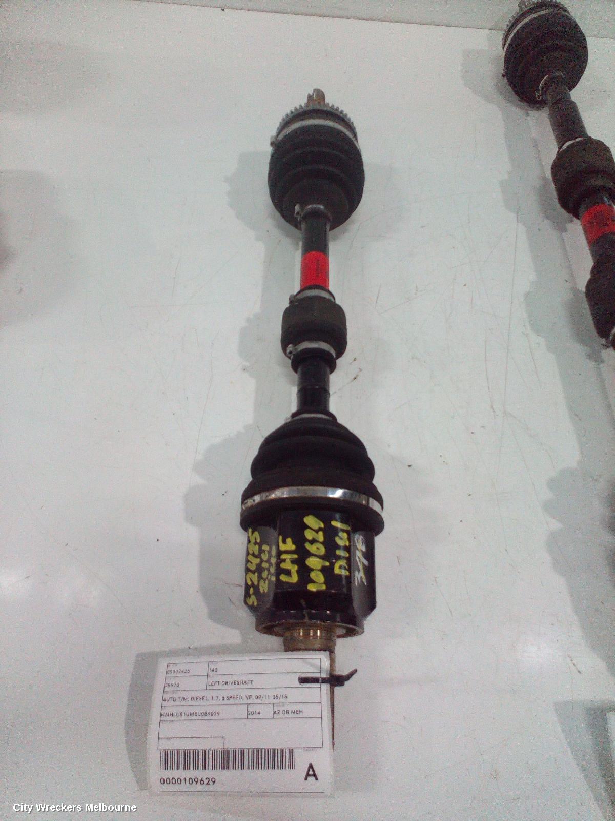HYUNDAI I40 LEFT DRIVESHAFT, AUTO T/M, DIESEL, 1.7, 6 SPEED, VF, 09/2011 - 05/2015 - Image 1