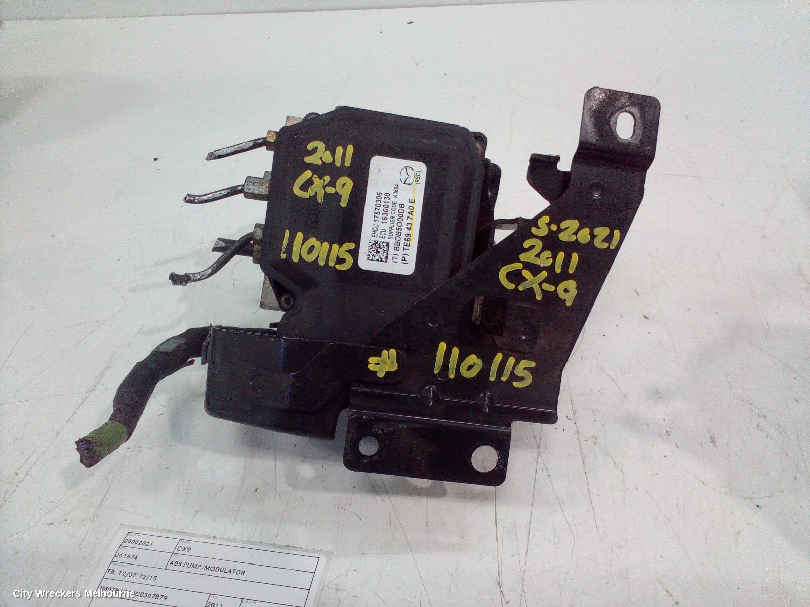 MAZDA CX9 ABS PUMP/MODULATOR, TB, 12/2007 - 12/2015 - Image 1