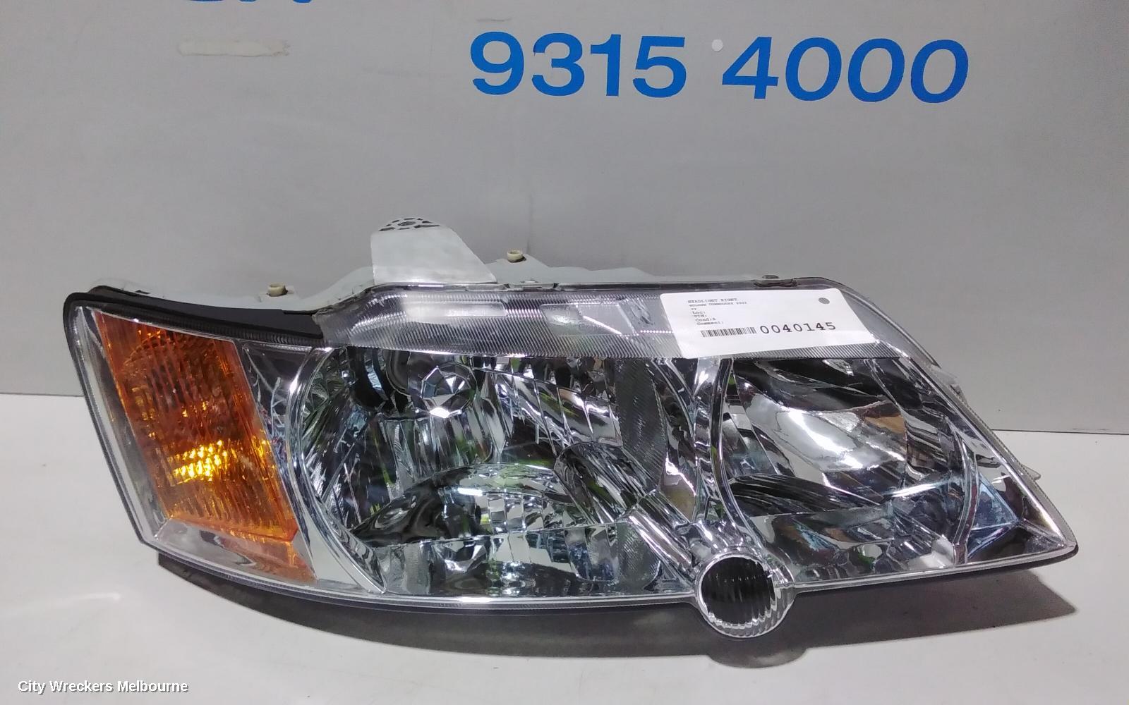 HOLDEN COMMODORE RIGHT HEADLAMP, VY1, EXECUTIVE/ACCLAIM/EQUIPE/LUMINA/S, 10/2002 - 08/2003 - Image 2