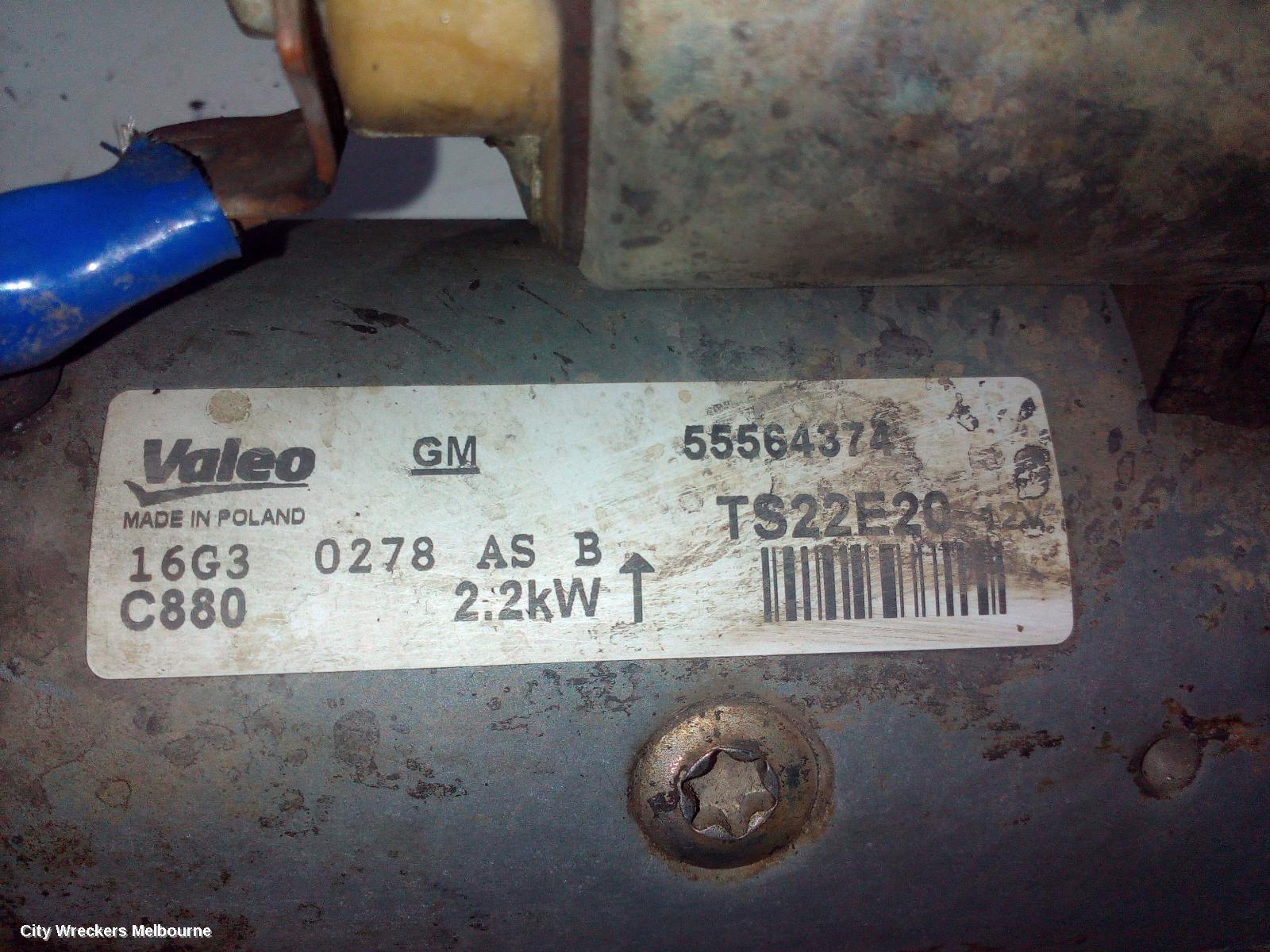 HOLDEN COLORADO STARTER, DIESEL, RG/RG7, 01/2012 - 07/2016 - Image 3