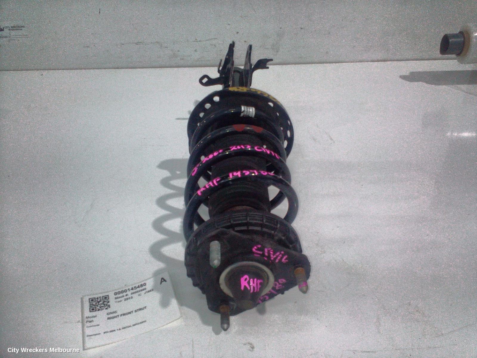 HONDA CIVIC RIGHT FRONT STRUT, 9TH GEN, 1.8, HATCH, 06/2012 - 03/2015 - Image 2