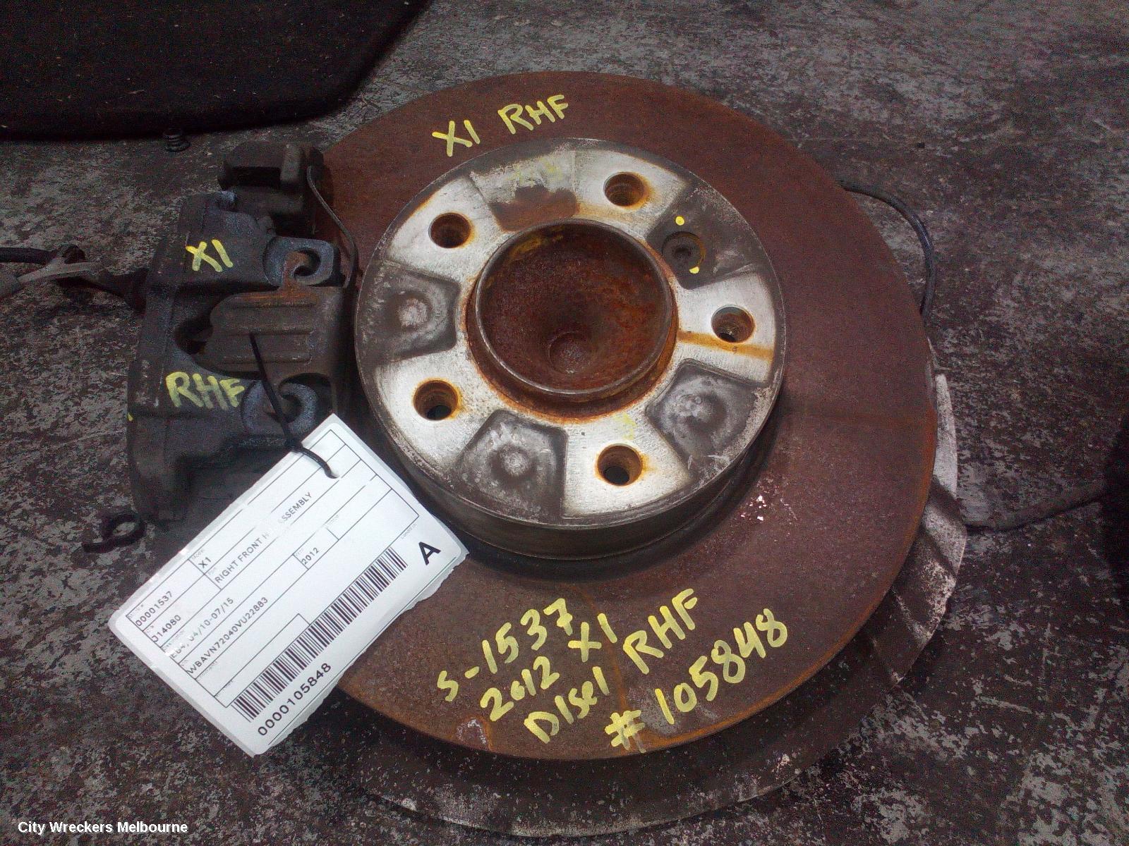 BMW X1 RIGHT FRONT HUB ASSEMBLY, E84, 04/2010 - 07/2015 - Image 2