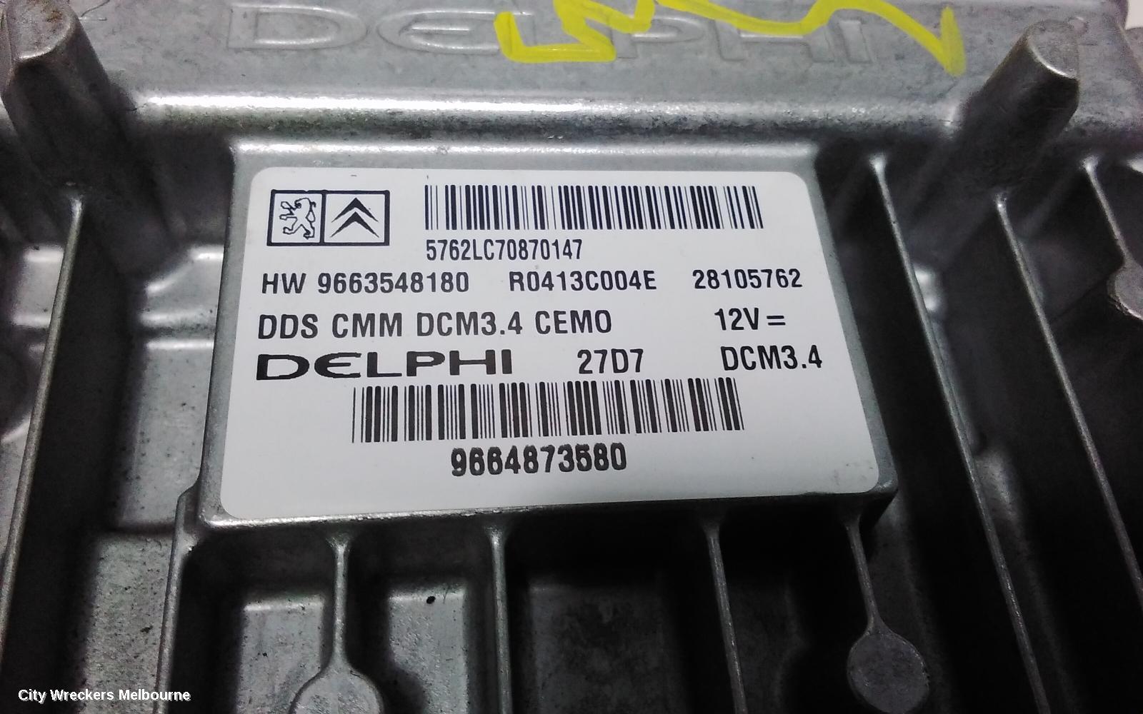 PEUGEOT 307 ECU, ENGINE ECU, 2.0, DIESEL, MANUAL T/M, ECU ONLY, T6, 10/2006 - 12/2009 - Image 3