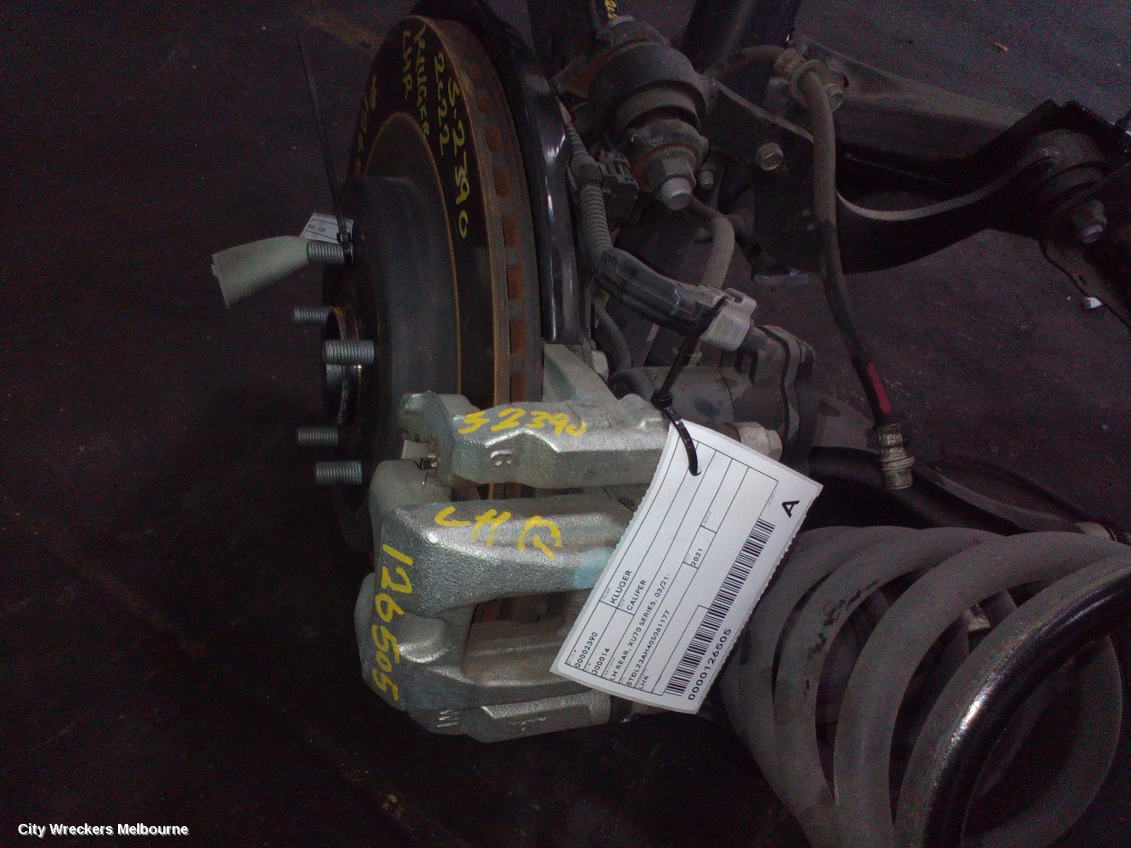 TOYOTA KLUGER CALIPER, LH REAR, XU70 SERIES, 03/2021 ONWARDS - Image 1